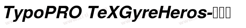TypoPRO TeXGyreHeros字体转换